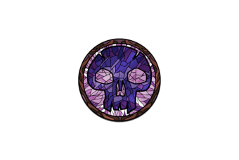 PMTG062 Magic: The Gathering - Stained Glass Swamp AR Pin