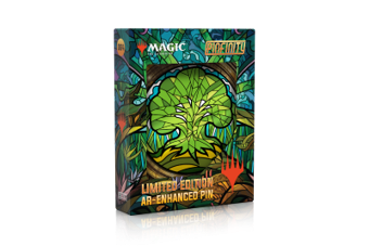 PMTG064 Magic: The Gathering - Stained Glass Forest AR Pin