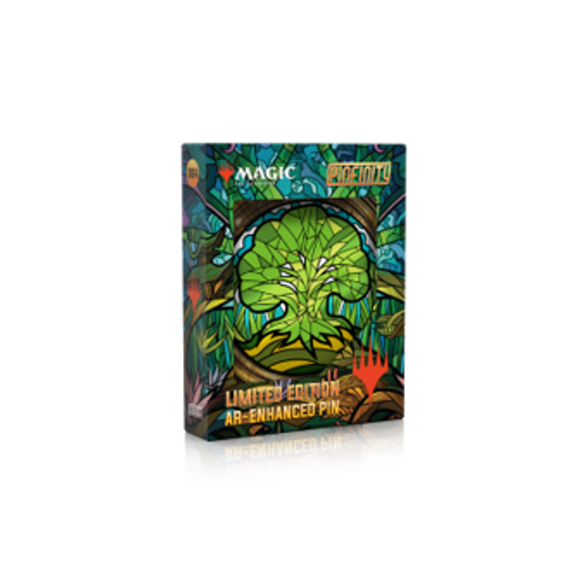 PMTG064 Magic: The Gathering - Stained Glass Forest AR Pin