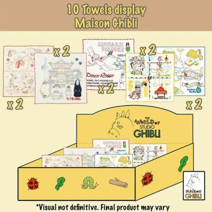 10 towels display - Maison Ghibli