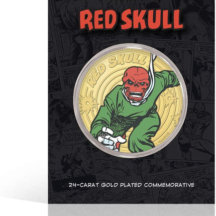 Villains Red Skull Gold-Plated Commemorative Assorted
