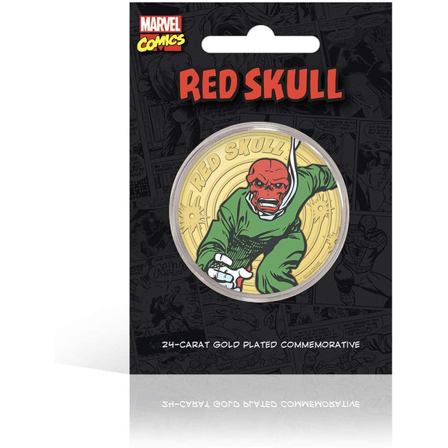 Villains Red Skull Gold-Plated Commemorative Assorted