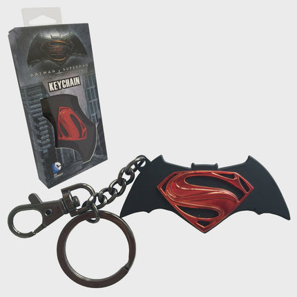 DC Batman vs Superman Logo Keychain