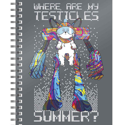 WHERE ARE MY TESTICLES NOTEBOOK RICK AND MORTY