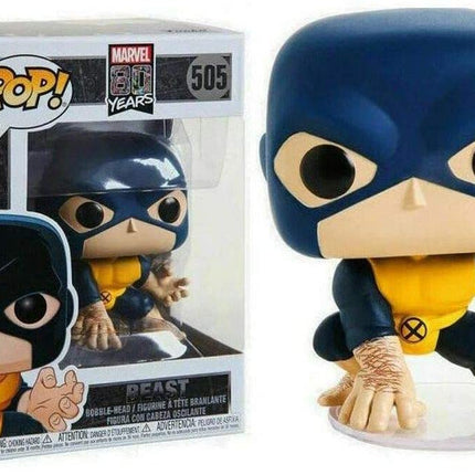 Funko 40716 POP. Bobble Marvel: 80th-First Appearance-Beast Collectible Figure, Multicolour