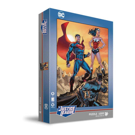 JUSTICE LEAGUE BATMAN, SUPERMAN, WONDER WOMAN PUZZLE 1000 Pieces -DC UNIVERSE