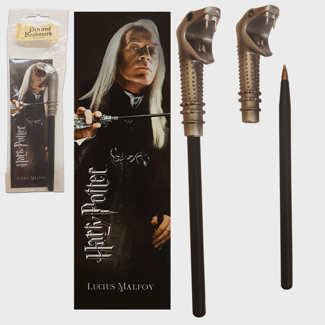 The Noble Collection - Harry Potter: Lucius Malfoy Wand Pen and Bookmark