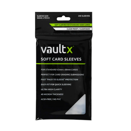 Vault X - Standard Soft Card Sleeves 200pk (Clear) (VX-ST04-02CL)