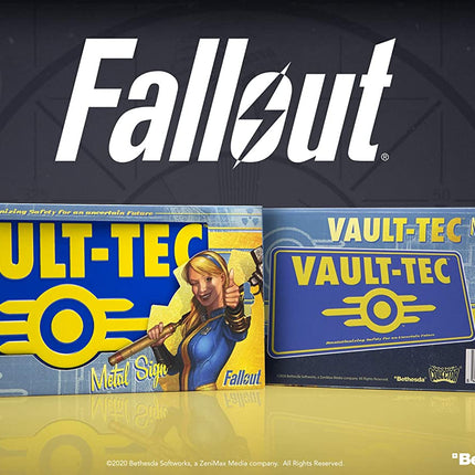 Fallout 'Vaul-Tec'  Metal sign