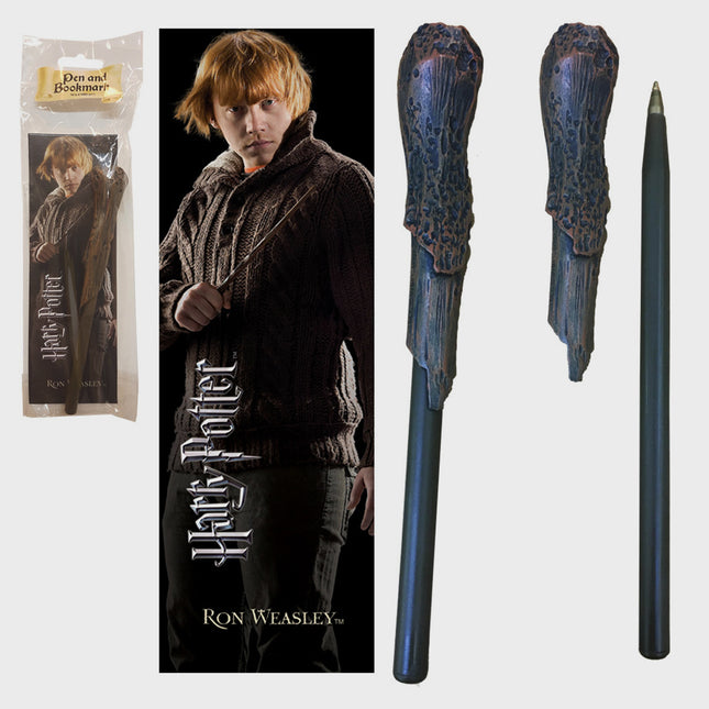 The Noble Collection - Harry Potter: Ron Weasley Wand Pen and Bookmark