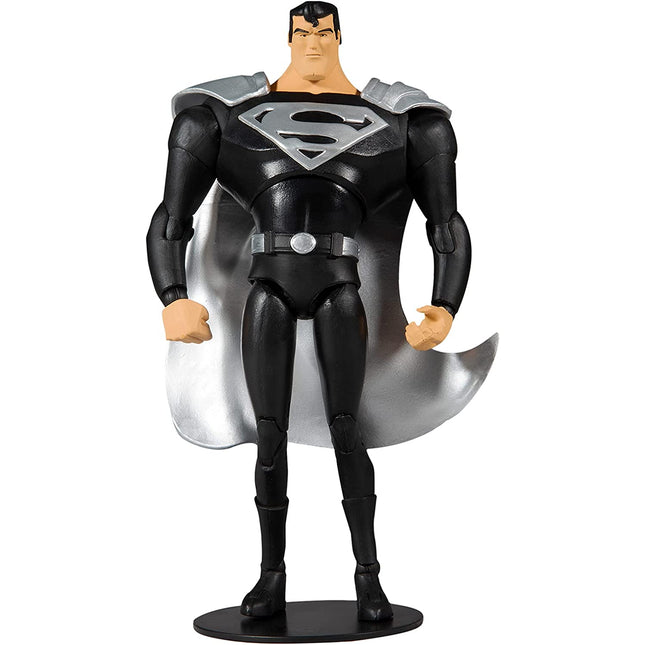 McFarlane - DC Multiverse Superman in Black Suit (Animated Superman) 7"