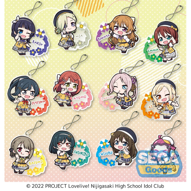 Nijigasaki High School Idol Club Acrylic Keychain L!L!L!