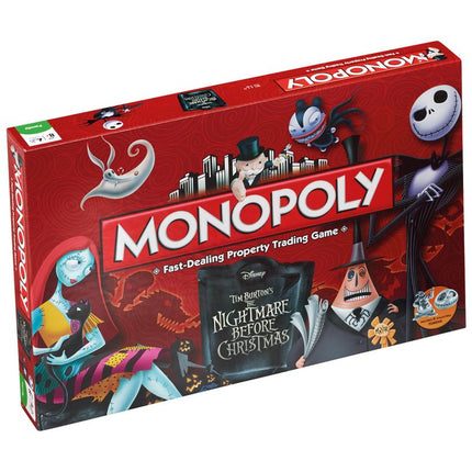 Disney Tim Burton'S ' The Nightmare Before Christmas' Monopoly Board Game