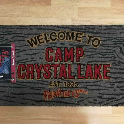 WELCOME TO CAMP CRYSTAL LAKE DOORMAT 60X40 FRIDAY THE 13TH
