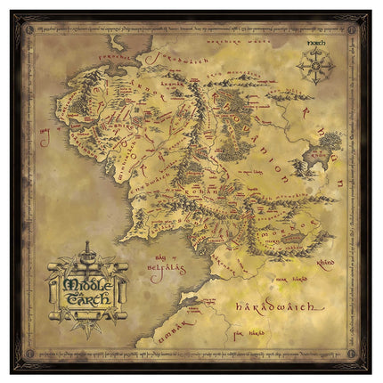 The Noble Collection - Lord of the Rings: Middle Earth Map 1000pc Jigsaw