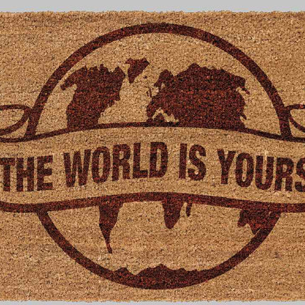 DOORMAT THE WORLD IS YOURS 60X40 SCARFACE