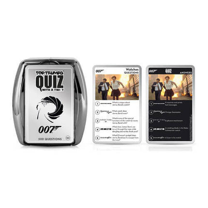 James Bond Top Trumps Quiz Game Card Game