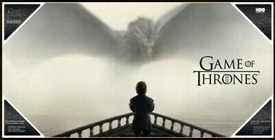 TYRION AND DRAGON TEMPERED GLASS POSTER GAME OF THRONES