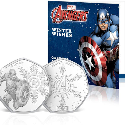 Captain America Winter Wishes Silver-Plated Commemorative Assorted