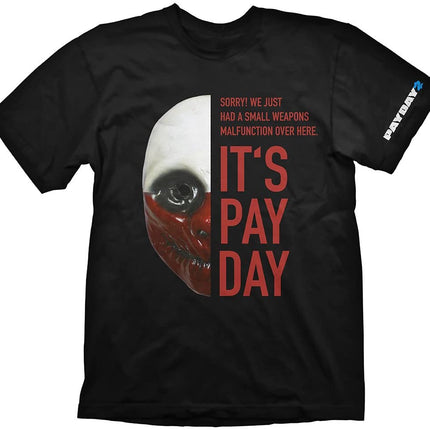 Gaya Entertainment Payday 2 T-Shirt Wolf Mask, XXL Black