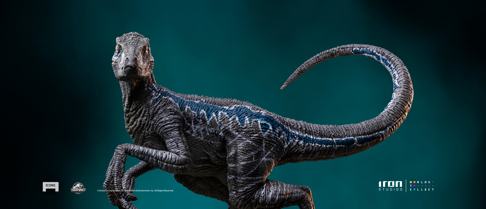 Jurassic World: Velociraptor B Blue Icons Figure – Pavilion Distribution