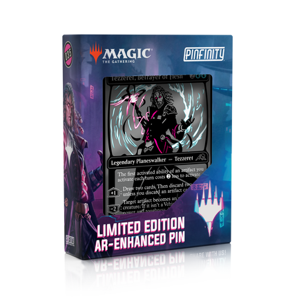 PMTG035 Magic: the Gathering - Limited Edition Kamigawa Neon Dynasty: Tezzeret, Betrayer of Flesh AR Pin